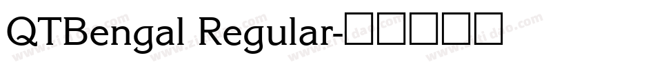 QTBengal Regular字体转换